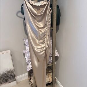 Sachin + Babi Shimmering Champagne Dress